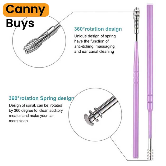 6-Piece Stainless Steel Ear Cleaning Tool Set
