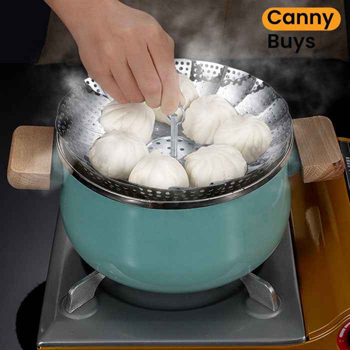 Stainless Steel Foldable Food Steamer Basket