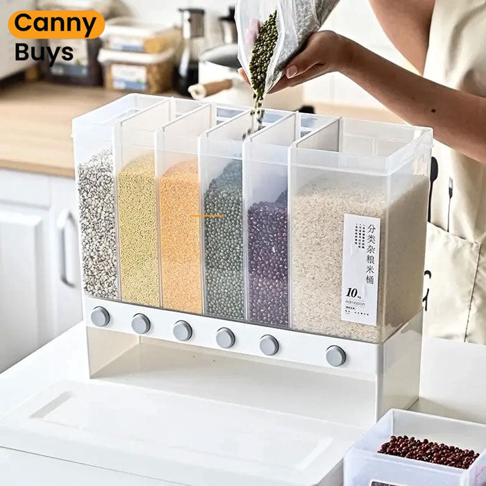 6-Partition Cereal Dispenser