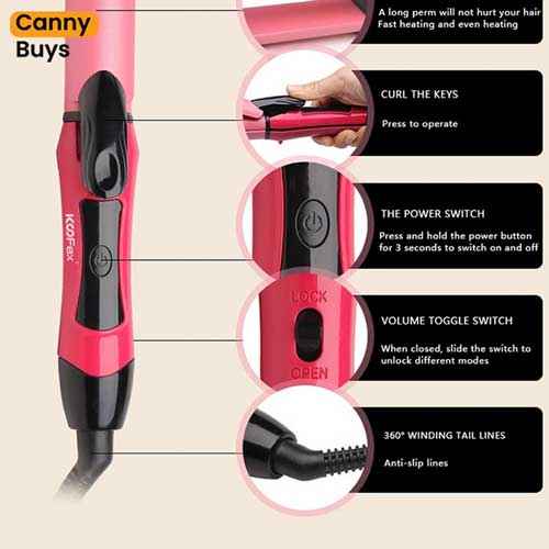 2-in-1 Hair Straightener & Curler