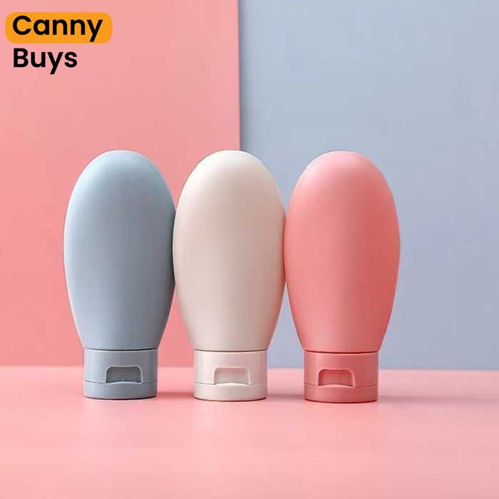 3-Piece Silicone Travel Bottles Set - Canny Buys