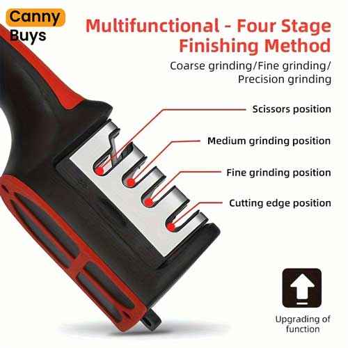 3-in-1 Kitchen Knife and Scissor Sharpener