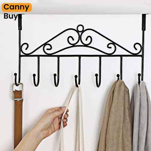 7 Hook Iron Door Hanger
