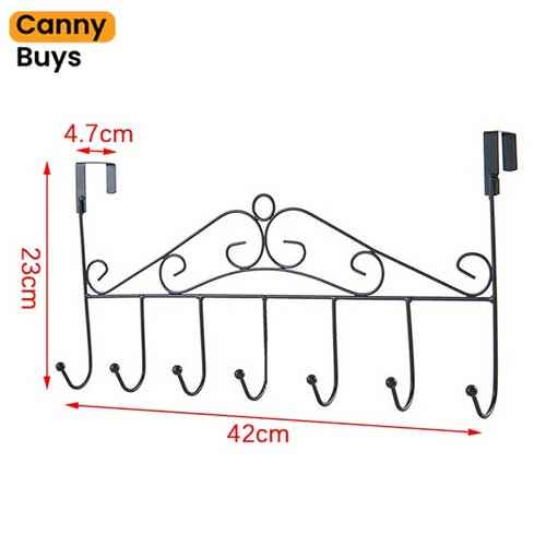 7 Hook Iron Door Hanger
