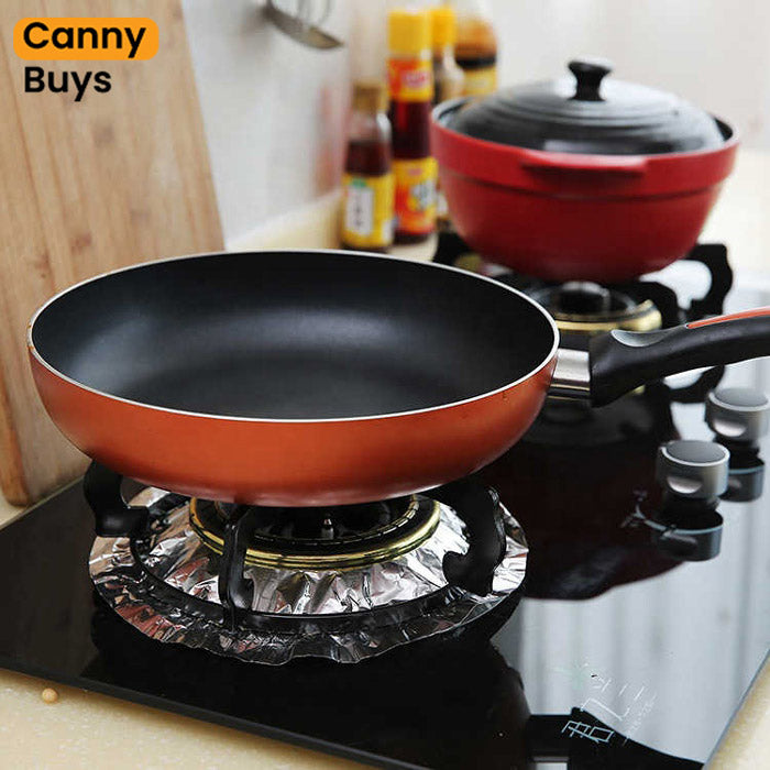 Aluminum Foil Stove Cover - 10 Pcs Set - Canny Buys