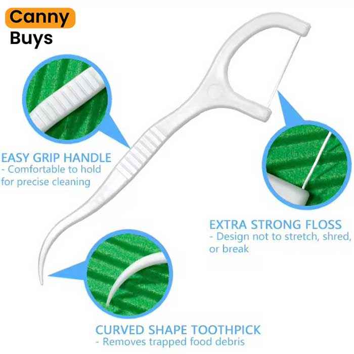 Dental Floss Picks ( 30 Pcs )