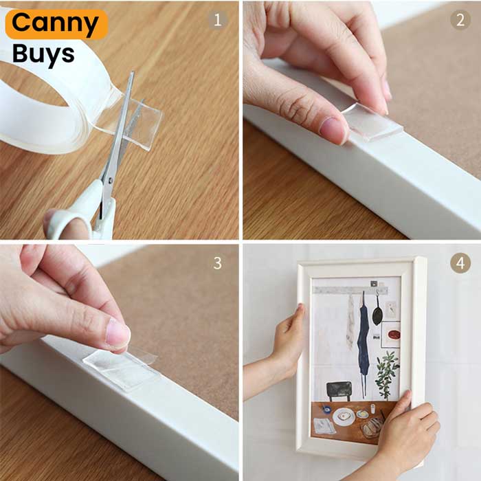 Double Sided waterproof Transparent Tape - 3 Metre - Canny Buys