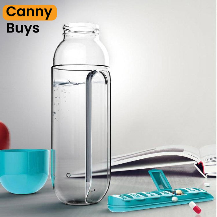 Medicine Organizer Water Bottle - Canny Buys