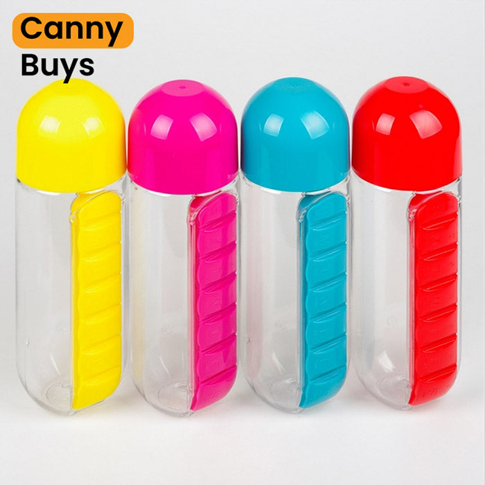 Medicine Organizer Water Bottle - Canny Buys