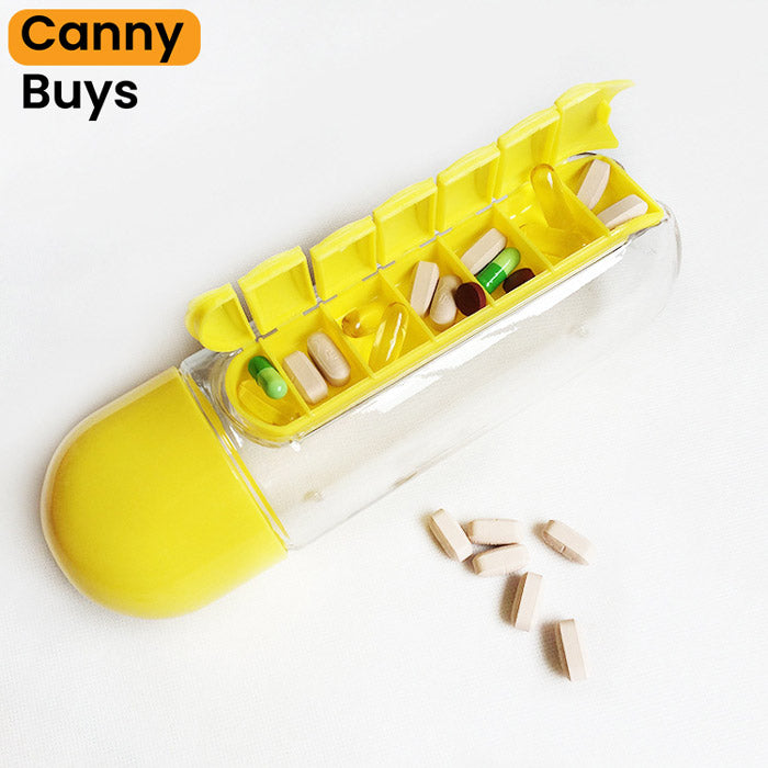 Medicine Organizer Water Bottle - Canny Buys