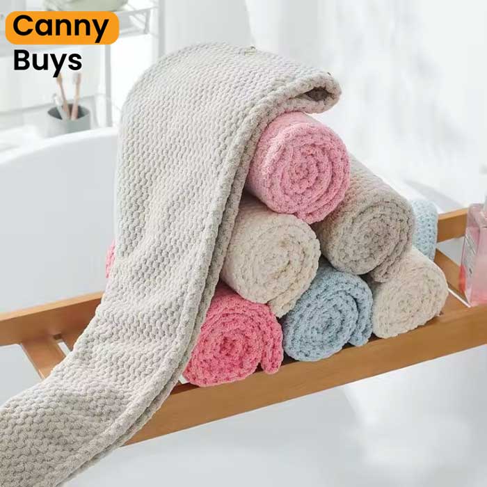Microfiber Hair Towel Wrap - Canny Buys