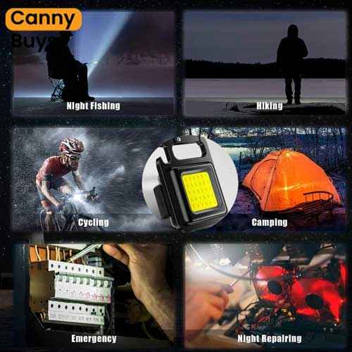 Portable USB Rechargeable LED Keychain Light