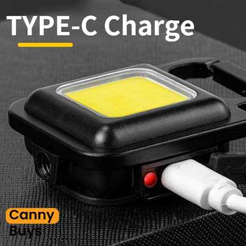 Portable USB Rechargeable LED Keychain Light