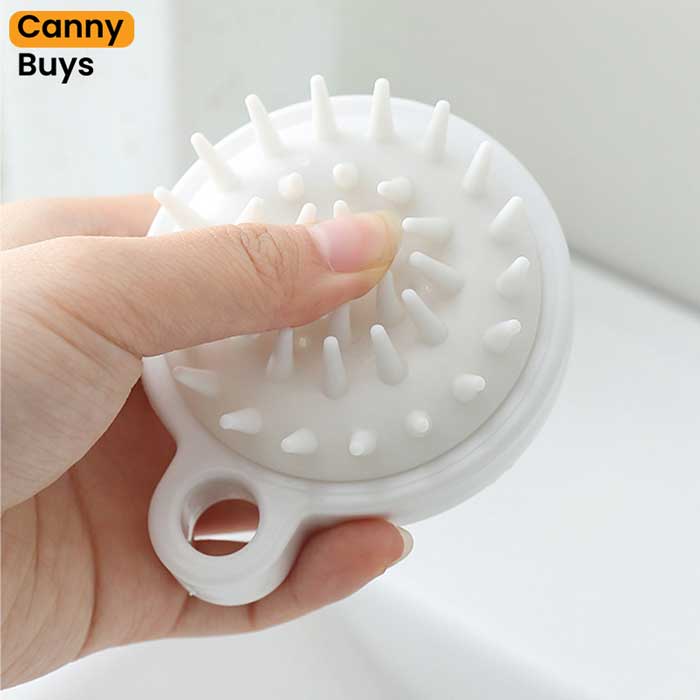 Shampoo Brush & Scalp Scrubber with Silicone Bristles - Canny Buys