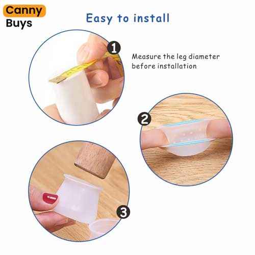Silicone Furniture Leg Covers ( 4 Pcs )