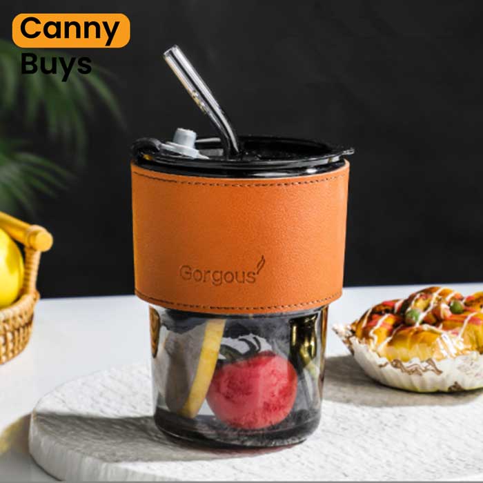 Glass Cup with Straw in Pakistan - Canny Buys