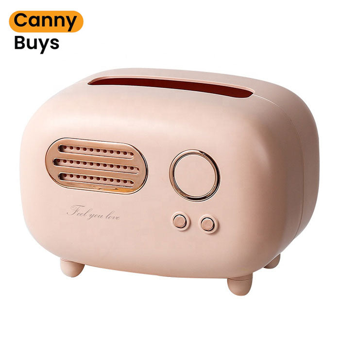 Retro Radio-Style Tissue Box
