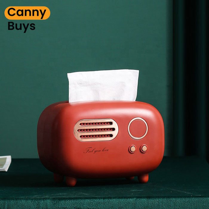 Retro Radio-Style Tissue Box