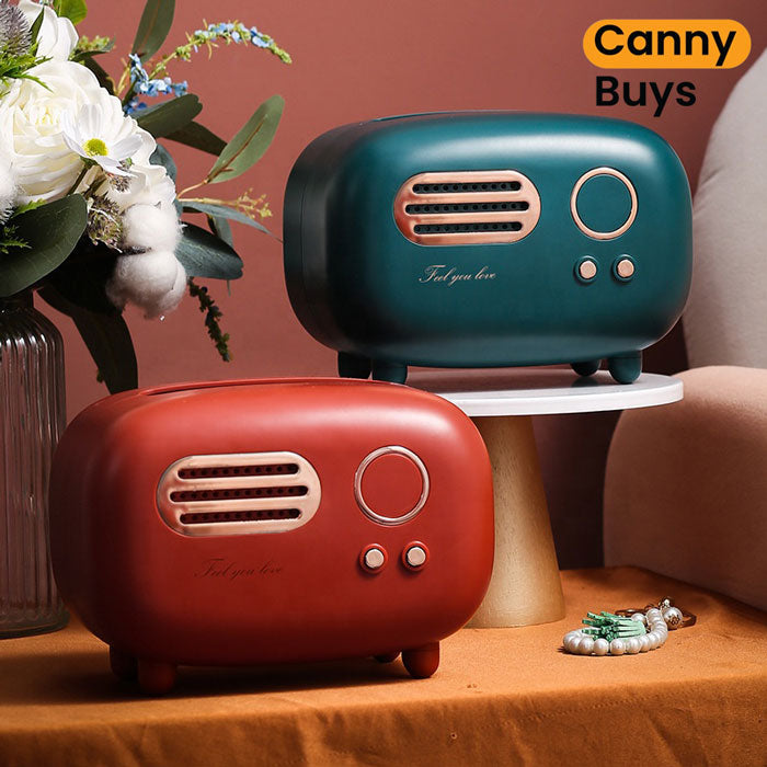 Retro Radio-Style Tissue Box