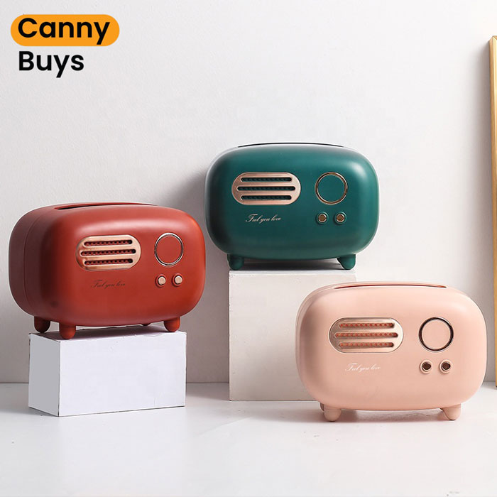 Retro Radio-Style Tissue Box