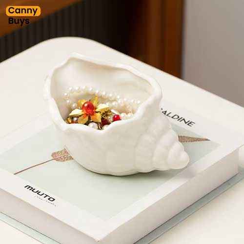 Ceramic Shell Jewelry Dish
