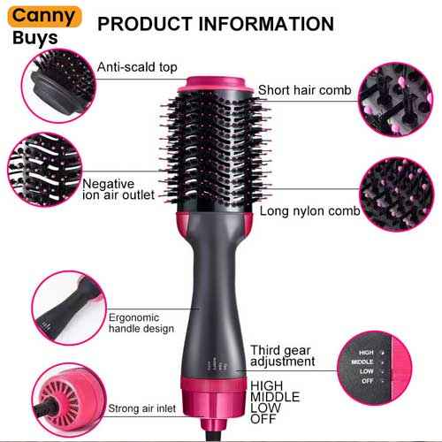 2-in-1 Hair Dryer Brush Styler and Volumizer