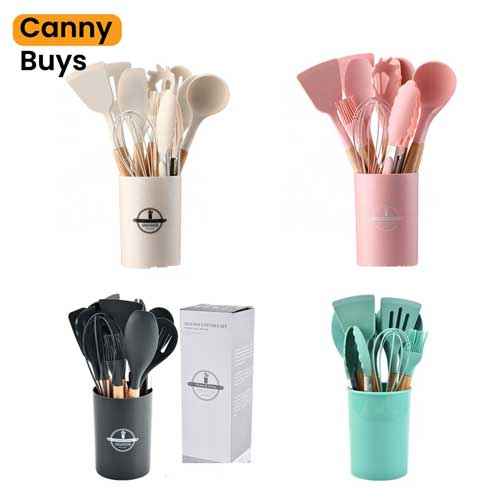 12-Piece Silicone Kitchen Utensil Set