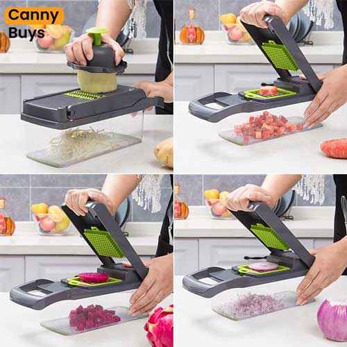 16-in-1 Multi-Functional Vegetable Chopper & Slicer