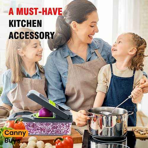 16-in-1 Multi-Functional Vegetable Chopper & Slicer
