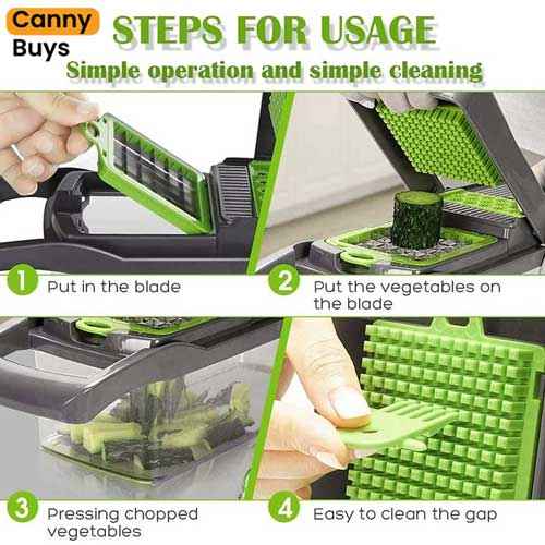 16-in-1 Multi-Functional Vegetable Chopper & Slicer
