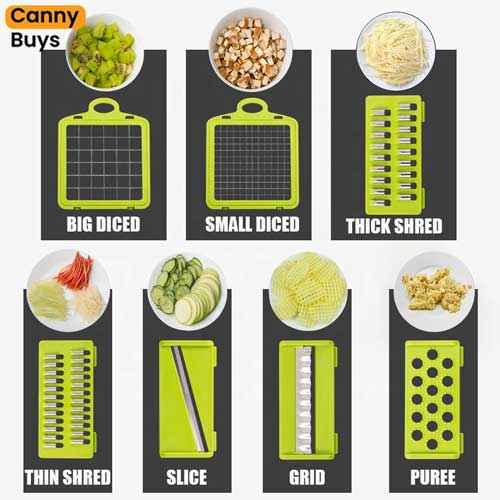 16-in-1 Multi-Functional Vegetable Chopper & Slicer