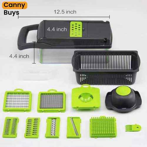 16-in-1 Multi-Functional Vegetable Chopper & Slicer