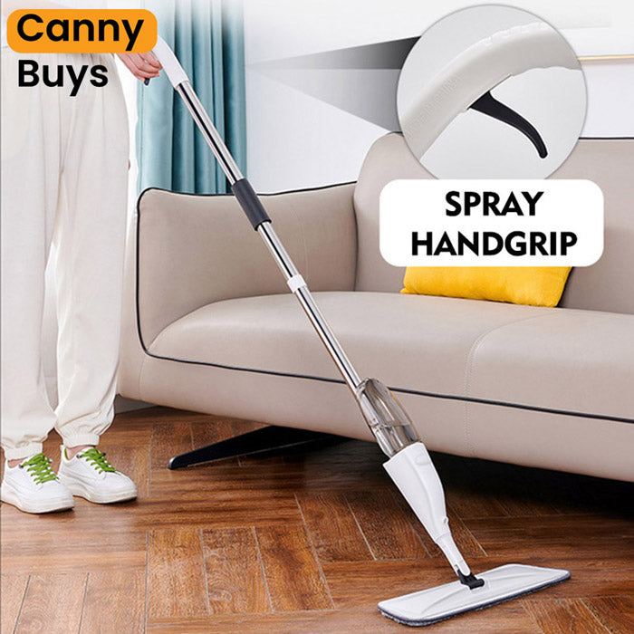 360° Rotating Spray Mop with Refillable Bottle
