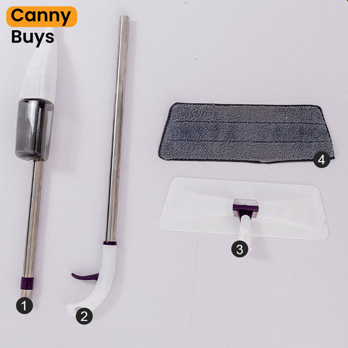 360° Rotating Spray Mop with Refillable Bottle