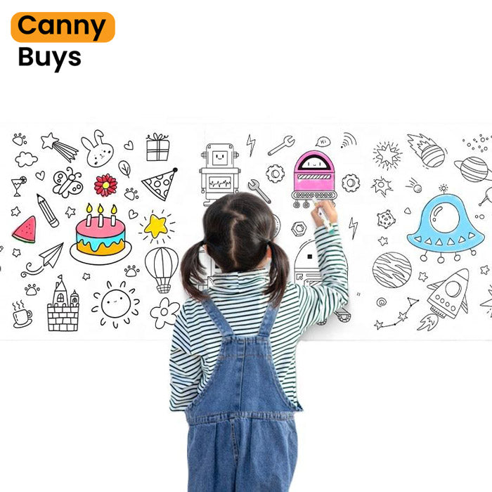 Children Graffiti Drawing Sticker Roll