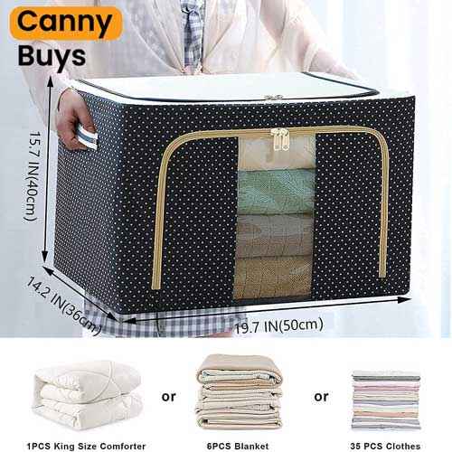 Large Foldable Steel Frame Storage Box