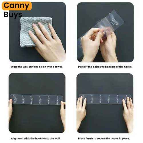 Multipurpose Self-Adhesive Hooks