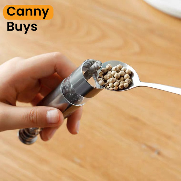 Stainless Steel Mini Pepper & Salt Grinder - Canny Buys
