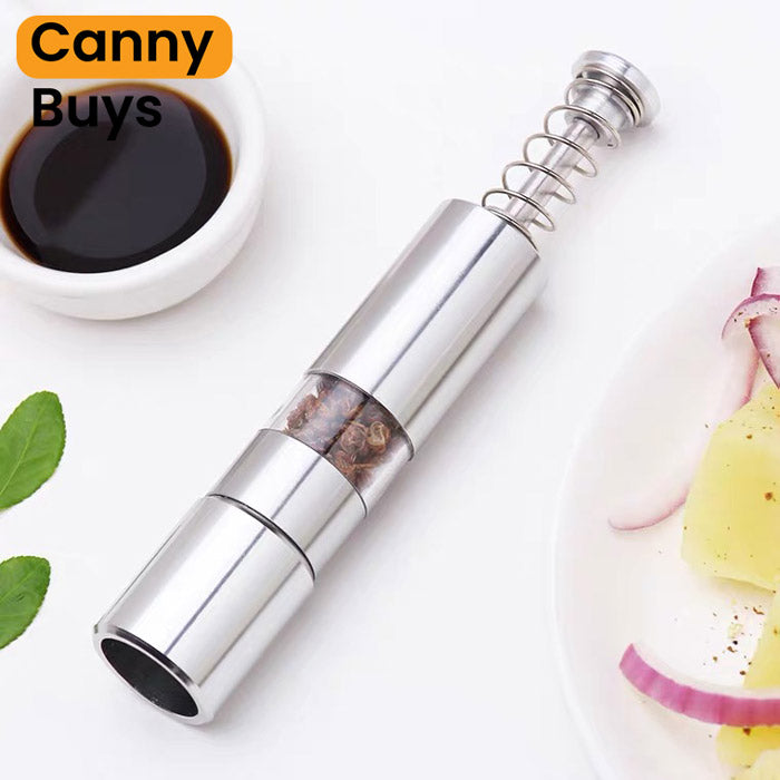 Stainless Steel Mini Pepper & Salt Grinder - Canny Buys