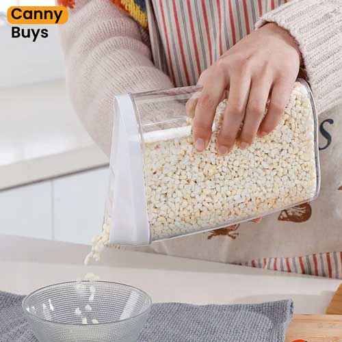 Transparent Kitchen Storage Jars ( 5 Pcs )
