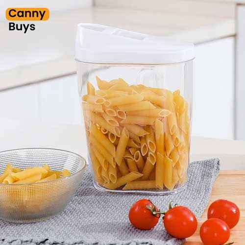 Transparent Kitchen Storage Jars ( 5 Pcs )