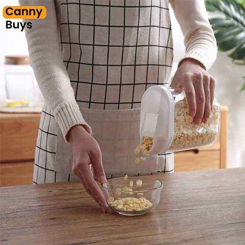 Transparent Kitchen Storage Jars ( 5 Pcs )