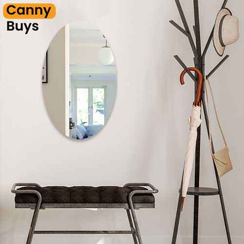 Flexible Self-Adhesive Oval Mirror Stickers