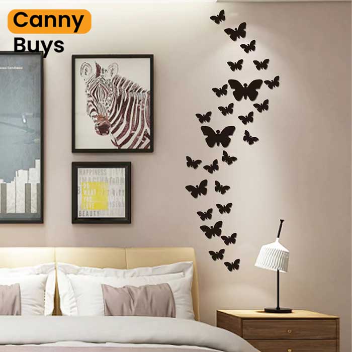 Wooden 3D Butterflies ( 30 pcs ) in Pakistan - Canny Buys