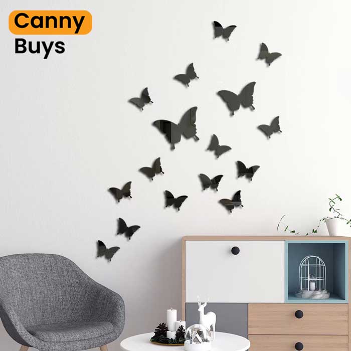 Wooden 3D Butterflies ( 30 pcs ) in Pakistan - Canny Buys