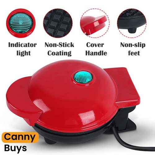 Mini Non-Stick Waffle Maker Machine