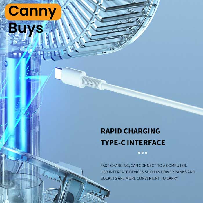 Rechargeable Table and Hand Fan