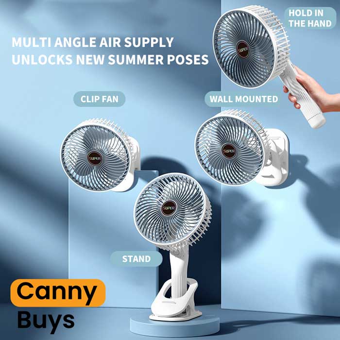 Rechargeable Table and Hand Fan