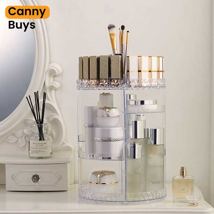 Rotating Cosmetic Organizer in Pakistan - Canny Buys