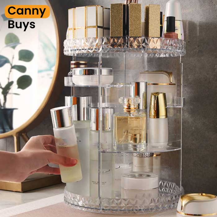Rotating Cosmetic Organizer in Pakistan - Canny Buys